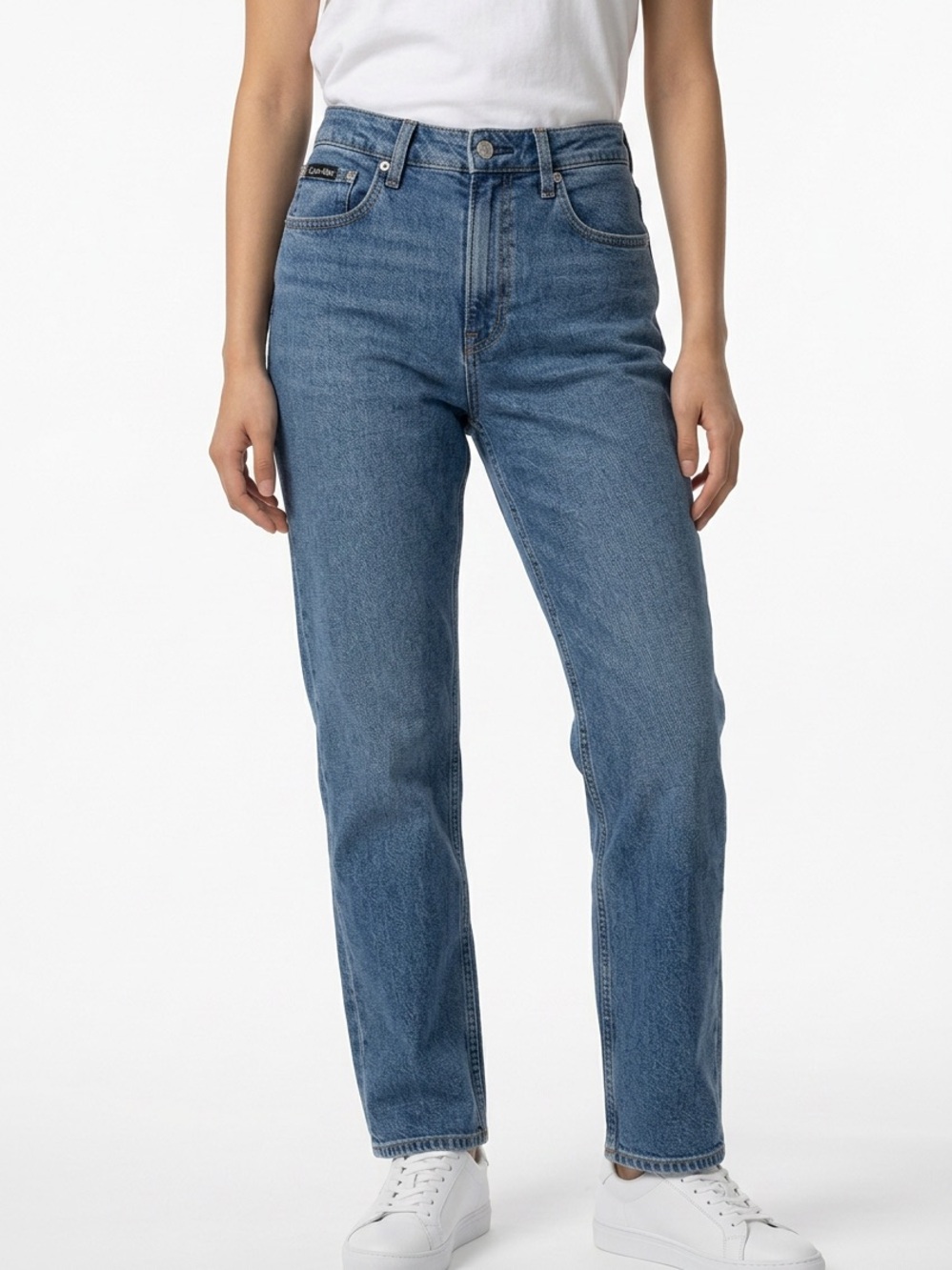 CALVIN KLEIN | NEW High-Rise Straight Jeans Vintage Blue Women’s Size 28